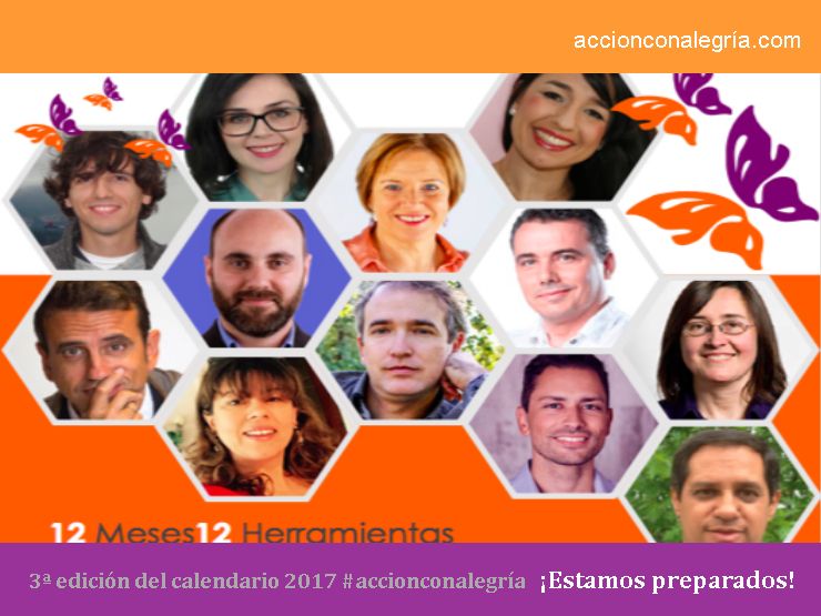 Los colaboradores de la 3ª edición del calendario 2017 #accionconalegría ¡Estamos preparados!